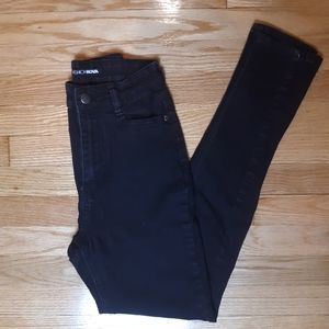 Fashion Nova Black Super High Rise Jeans Sz 7/8
